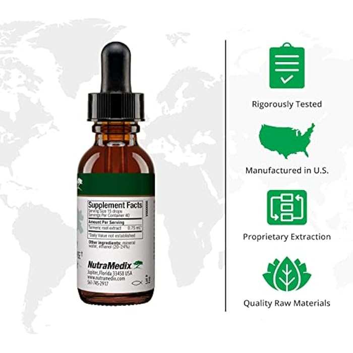 NutraMedix Avea Turmeric Extract - Liquid Turmeric Supplement for Stress, Mood Support & Promoting a Healthy Inflammatory Response - Daily Stress Relief Drops (1oz / 30ml) - Image 2