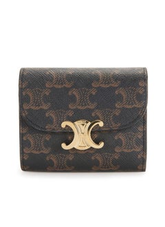 Celine Dion Small wallet Triomphe in textile and calfskin  - Image 1
