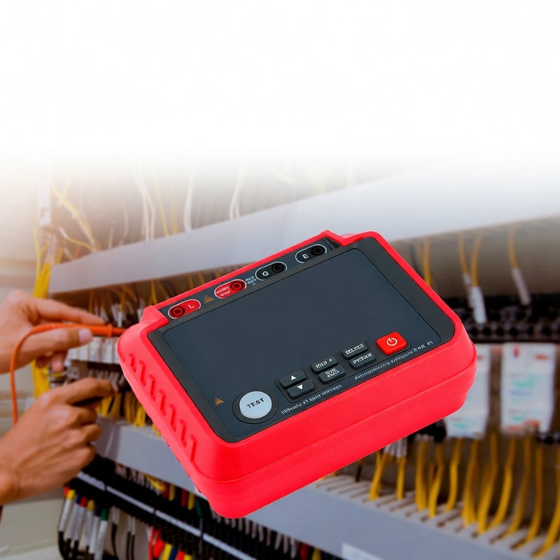 TS58 Digital Insulation Resistance Tester 0.1MΩ-10GΩ Megohmmeter with LCD Backlit Display AC DC 10-600V Maximum 2000 Counts DAR PI Index Insulated Resistance Meter Kit with Zipper Bag - Image 5