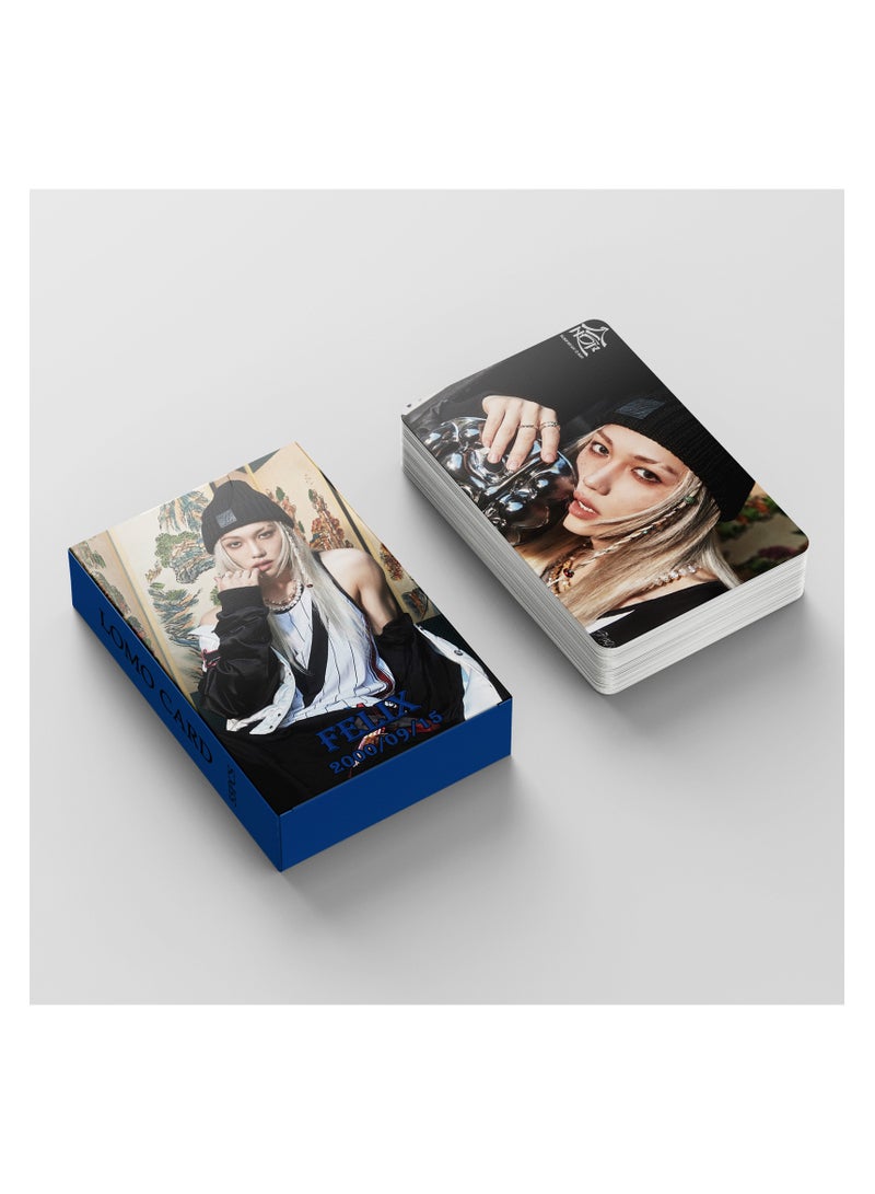 NIBEMINENT 55 Pcs Kpop Stray Kids - Felix Lomo Cards Card For Fans Collection Gifts - Image 3