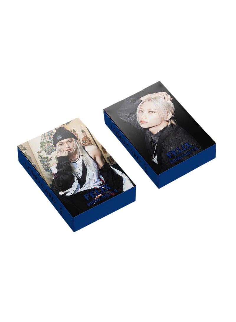 NIBEMINENT 55 Pcs Kpop Stray Kids - Felix Lomo Cards Card For Fans Collection Gifts - Image 2