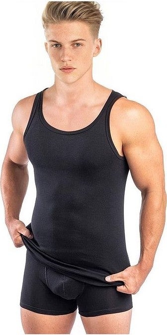 Anthony Jackson Box of 5 Premium Ribana Men's Undershirt Caesar Extra Long - Combed Fine Twill Cotton  - Image 3