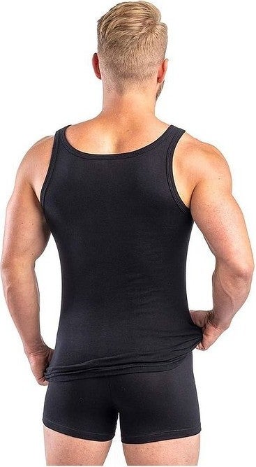 Anthony Jackson Box of 5 Premium Ribana Men's Undershirt Caesar Extra Long - Combed Fine Twill Cotton  - Image 2
