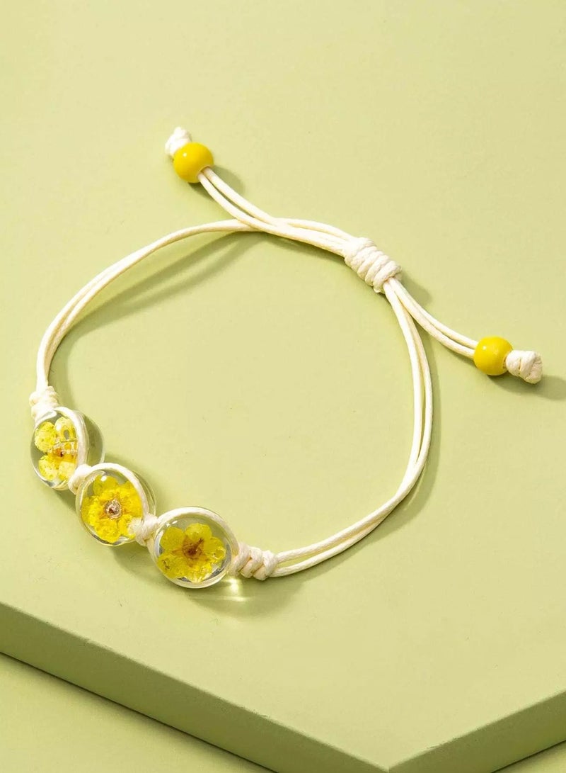 Flower Pressed Detail Bracelet  - Image 3