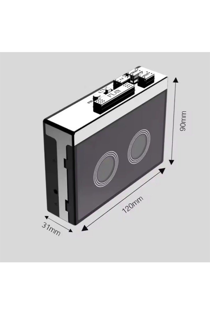 Outdoor Retro Nostalgic Radio Portable Cassette Tape Player Wireless BT Speaker With Play/Fast Forward/Rewind/Auto Flip Function - Image 4