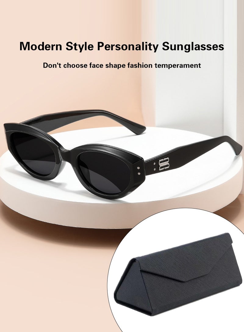 Moovant Fashion Sunglasses TR Glasses for Women Luxury Glasses Sun Protection Women's Camera Glasses Makeup Free Embellished Face Glasses Clear Vision for Driving, Outdoors, Traveling - Image 2