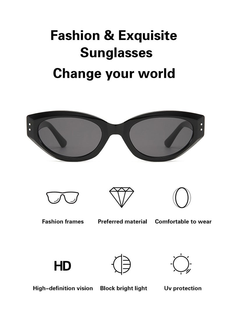 Moovant Fashion Sunglasses TR Glasses for Women Luxury Glasses Sun Protection Women's Camera Glasses Makeup Free Embellished Face Glasses Clear Vision for Driving, Outdoors, Traveling - Image 3