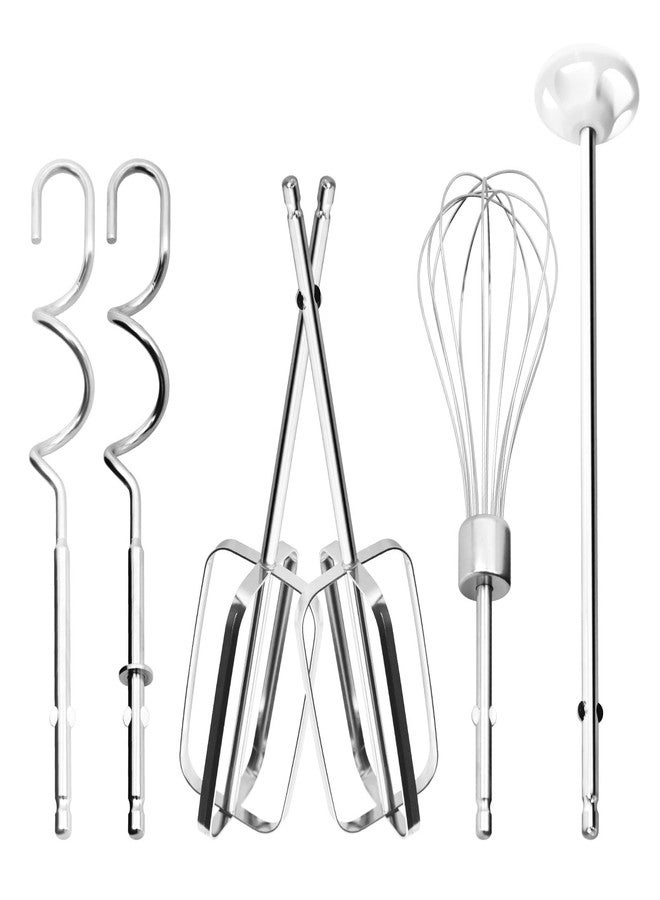 CHAR YONG Hand Mixer Attachments Replacement for Hamilton Beach Mixer Beaters Parts 62632R 62682RZ 62692 62695V 64699 - Hand Mixer Beaters,Wire Egg Whisk,Liquid Blending Rod,Dough Hooks,Set of 6 - Image 1