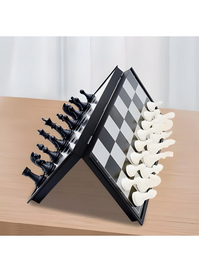 Webby Magnetic Foldable Chessboard Game Set | Portable Travel Case Chess Game | Premium Classic Pieces | Prefect Gift for Kids and Adults (10x10 Inches) - Image 2