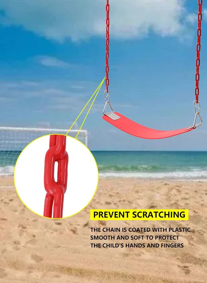 شيانغ يو patio children garden eva swing seat with plastic coated chains - Image 4