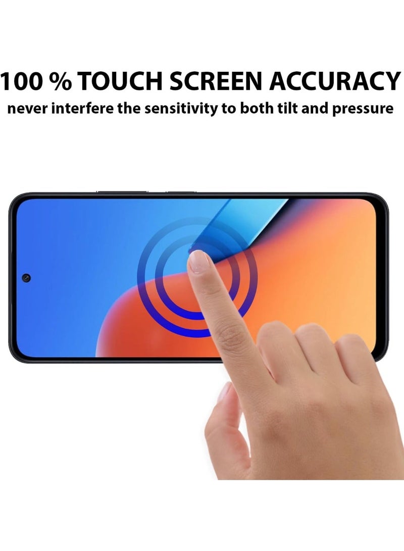 ميجوفاست واقي شاشة زجاجي مقوى لهاتف Redmi NOTE 12، تغطية كاملة من الحافة إلى الحافة بإطار أسود - صلابة 9H، وضوح عالي الدقة، مقاوم للخدش، خالٍ من الفقاعات - Image 2
