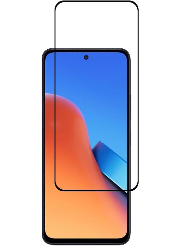 ميجوفاست واقي شاشة زجاجي مقوى لهاتف Redmi NOTE 12، تغطية كاملة من الحافة إلى الحافة بإطار أسود - صلابة 9H، وضوح عالي الدقة، مقاوم للخدش، خالٍ من الفقاعات - Image 1