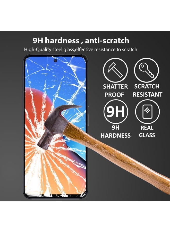 ميجوفاست واقي شاشة زجاجي مقوى لهاتف Redmi NOTE 12، تغطية كاملة من الحافة إلى الحافة بإطار أسود - صلابة 9H، وضوح عالي الدقة، مقاوم للخدش، خالٍ من الفقاعات - Image 3
