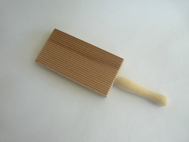 Tredoni Professional Gnocchi Wood Paddle Slanted Ridge Board Pasta Maker 2.4x4.8" (6x12 cm) - Image 4