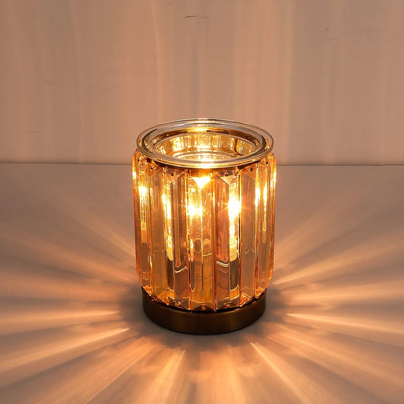 Leyoue Melting Heater Electric Burning Wax Burner Electric Essential Oil Warmer Incense Wax Melt Warmer Night Light Aroma Decorative Lamp for Gifts & Decor(Golden) - Image 3