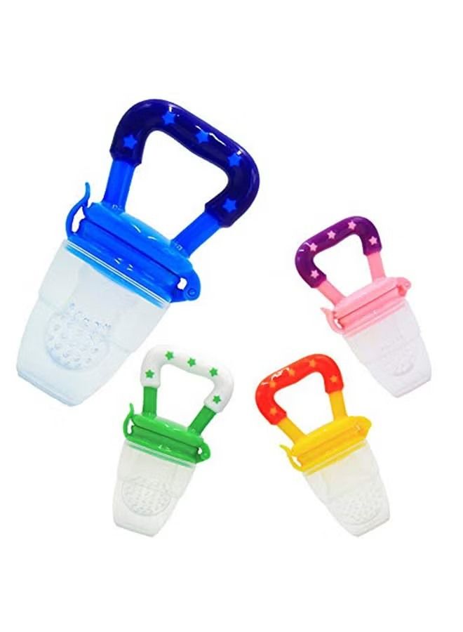 kokibebe' ORiTi Small Convenient Silicone Fresh Fruit And Vegetable Nibbler Teething Feeder For Kids - Blue - Image 3