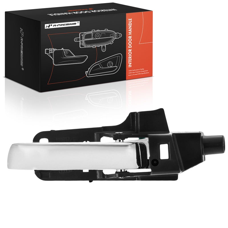 A-Premium APremium Front or Rear Left Driver Side Interior Door Handle Compatible with Chrysler Sebring 20072010 Sedan Sebring 20082010 Convertible Chrome Lever Replace 68018987AA - Image 2