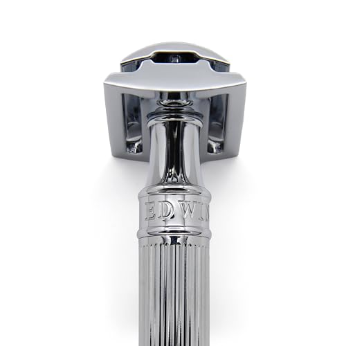 Edwin Jagger DE89LBLAMZ Classic Double Edge Manual Eco-Friendly and Reusable Safety Razor for Men and Women for Shaving Cream or Soap (Lined) - Image 3