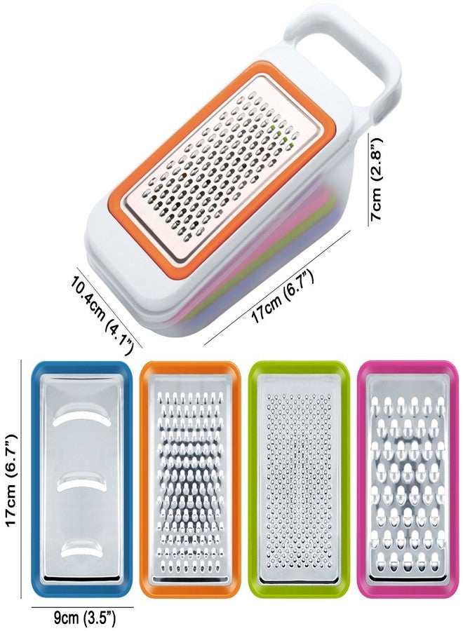 FineGood 4 PCS Mandoline Vegetable Slicer, FineGood Food Chopper Corer Grater Vegetable Cutter for Restaurant with 5 Citrus Orange Peelers - Image 3