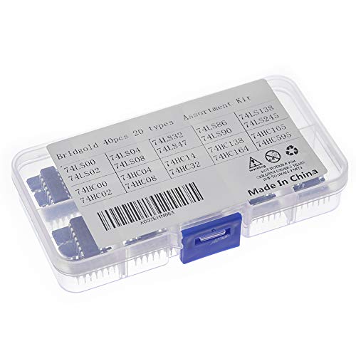 Bridgold 40pcs(20pcs 74HCxx+20pcs 74LSxx) Series Logic IC Assortment Kit - Image 2