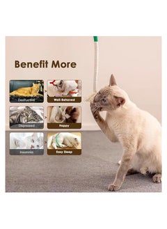 SYOSI 3 PCS Cotton Rope Cat Toys for Indoor Cats Cat Chew Toy for Teeth Cleaning Interactive Cat Rope Toys with Silvervine Fruit for Cats and Kittens Handmade Pet Chew Toys for Teeth Cleaning  - Image 4