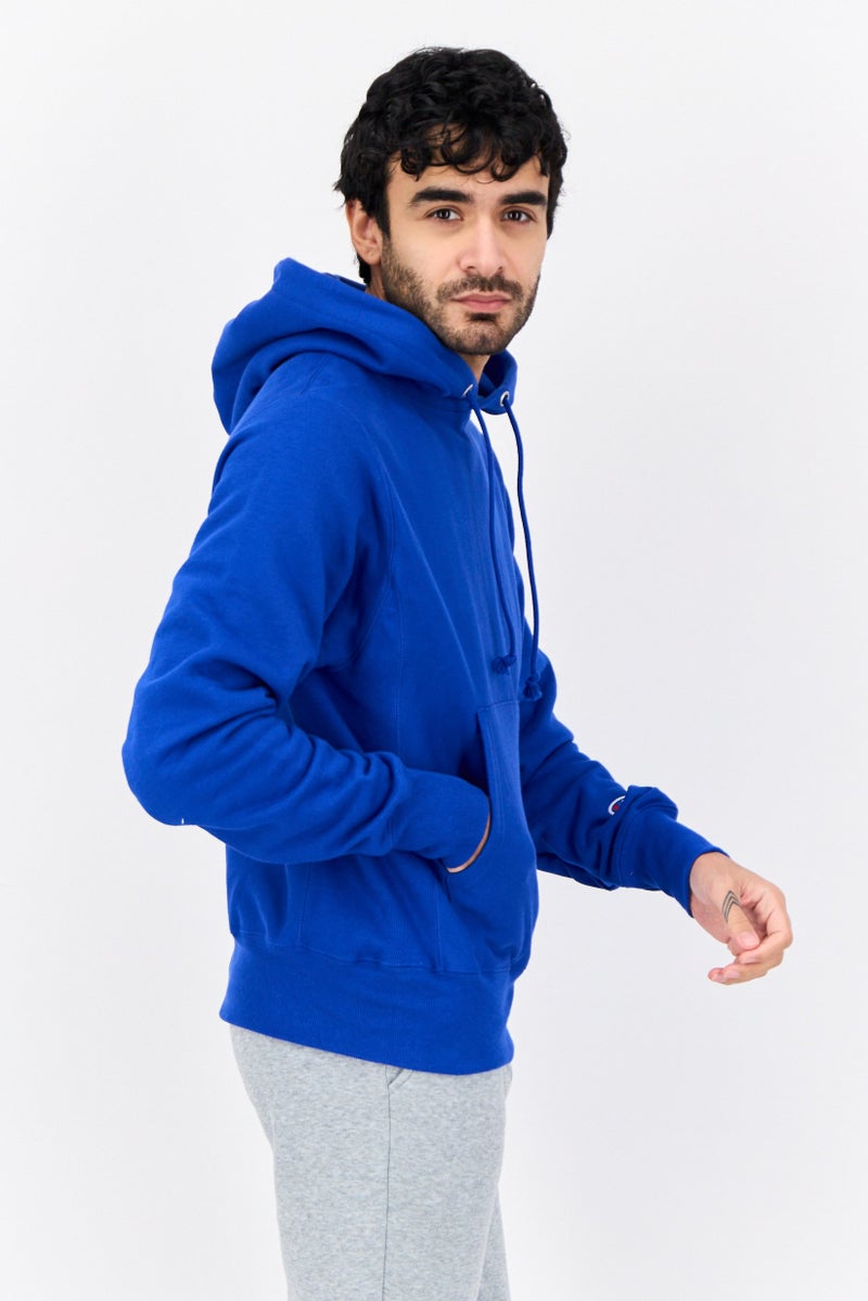 Champion Men Sportswear Fit Long Sleeve Outdoor Hoodies, Blue - Image 3