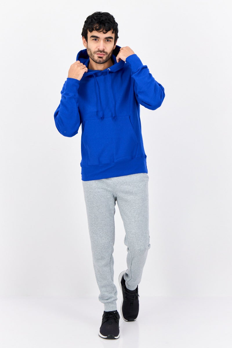 Champion ملابس رياضية للرجال بأكمام طويلة مناسبة، خارجية، هوديز، أزرق - Image 4