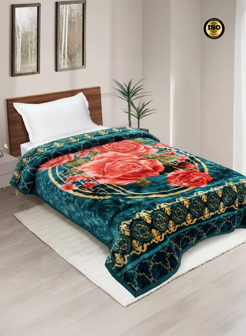 بارا جون بطانية راشيل مزدوجة الطبقة Parry Life – بطانية سرير مفرد ثقيلة ودافئة من البوليستر مقاس 160×220 سم