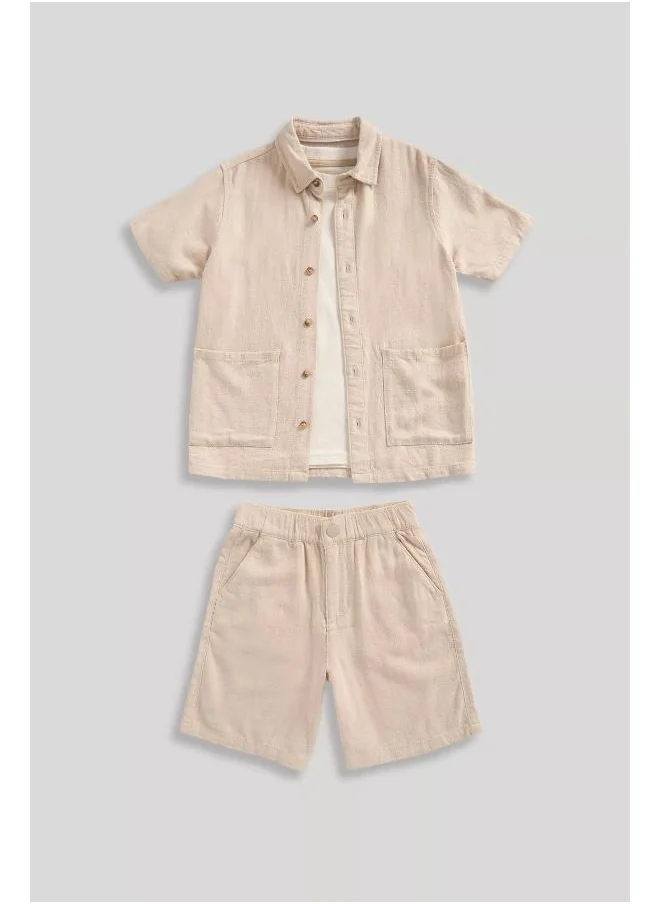 mothercare Shirt, Shorts and T-Shirt Set