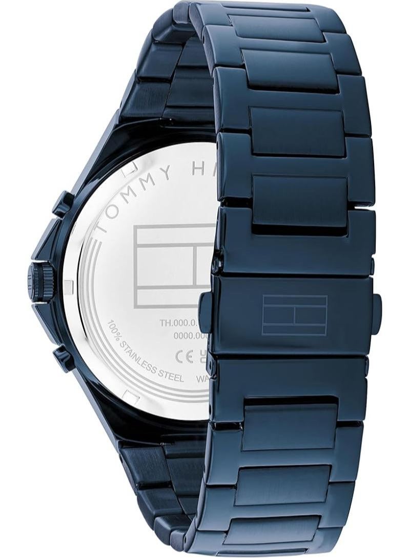 TOMMY HILFIGER Tommy Hilfiger Analogue Multifunction Quartz Watch for Men with Blue Stainless Steel Bracelet - 1792058 - Image 3