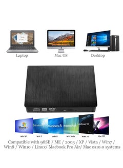 ماركة غير محددة محرك DVD/CD خارجي، وحدة DVD/CD محمولة نحيفة بواجهة USB 3.0، تدعم كتابة وقراءة الأقراص DVD/CD، متوافقة مع أنظمة التشغيل Windows XP7، 8، 10، Mac OS، Linux، تستخدم لأجهزة الكمبيوتر المحمولة وأجهزة الكمبي  - Image 2
