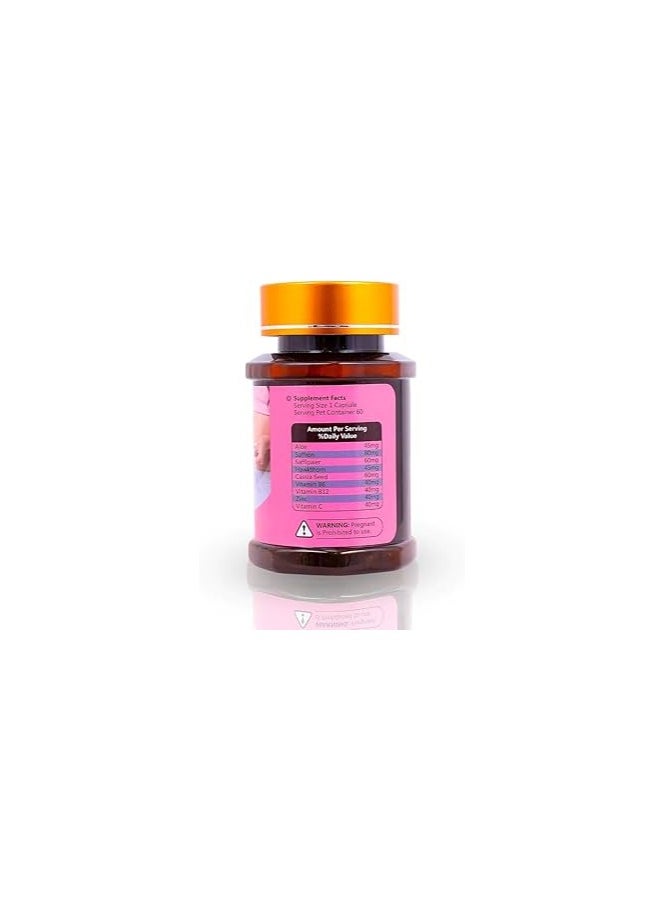 CONSTANTA Saffron Weight Loss Capsules for Fat Burning, Energy Boost  - Image 2
