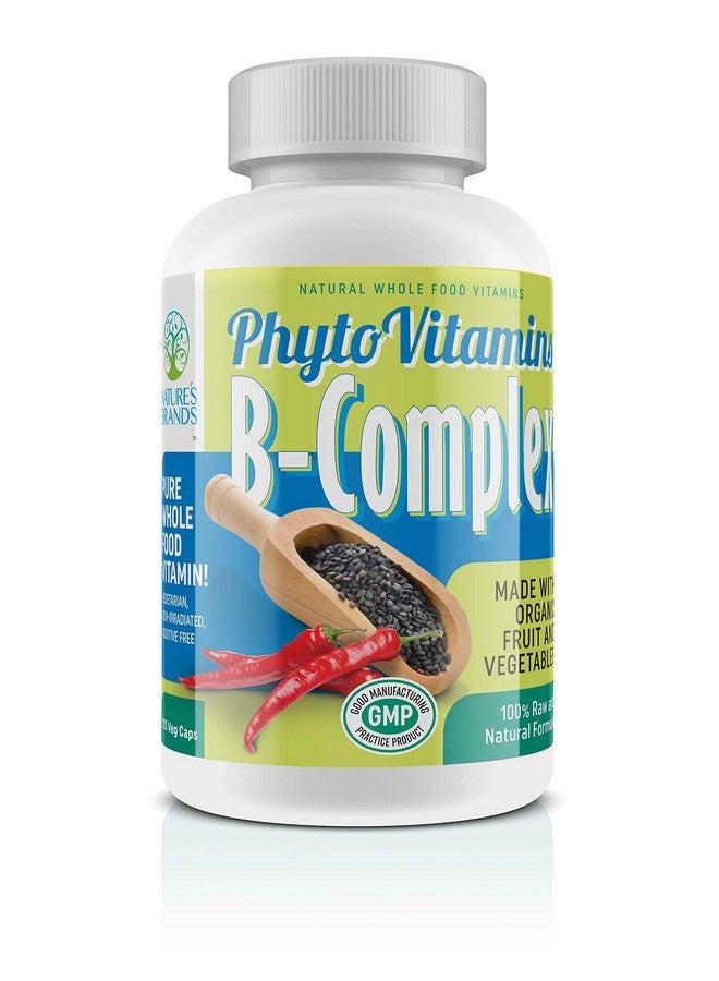 Nature's Brands Organic Whole Food Vitamin B-Complex by PhytoVitamins; 120-Count Vegetarian Capsules