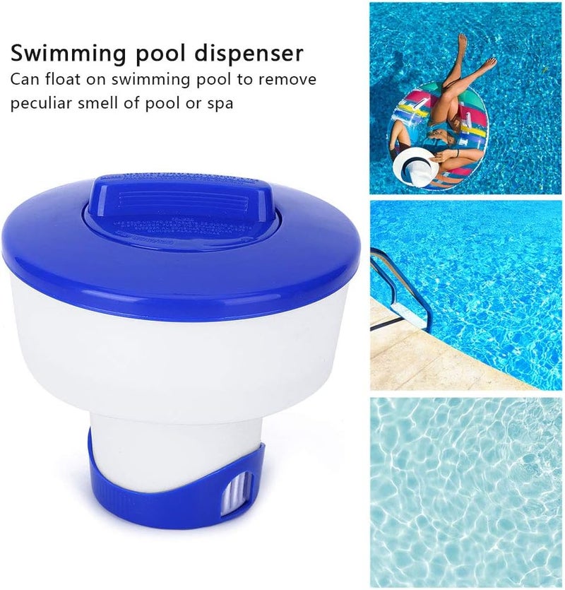 TOPINCN Swimming Pool, Durable PVC Strong Structure 8" Floating Dispenser for Automatic Cleaning, Spa Accessory - Image 3