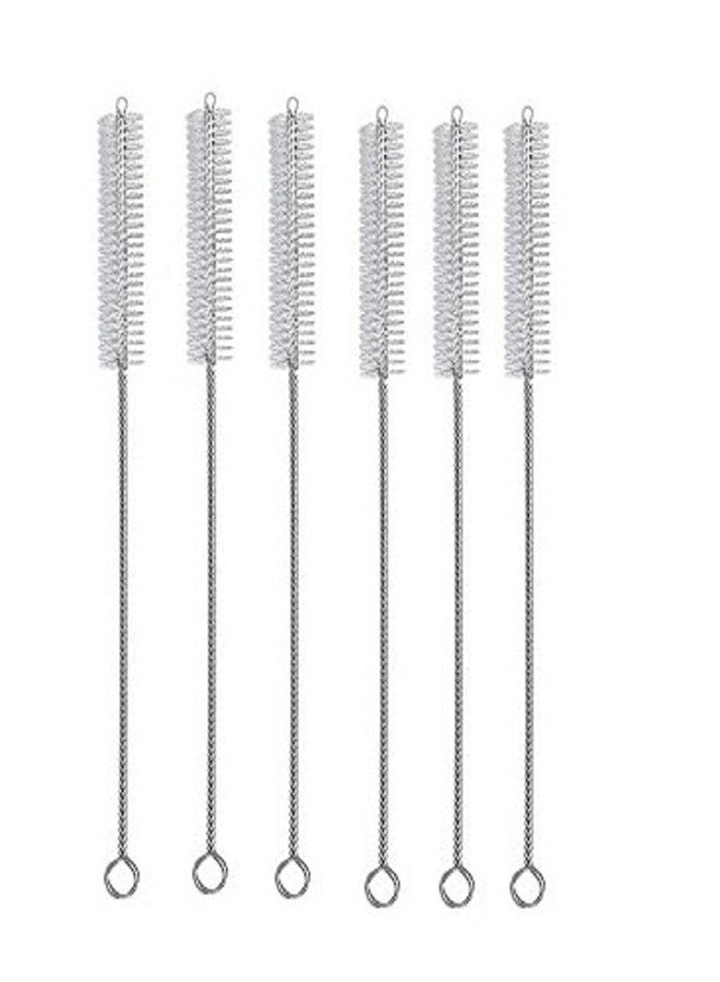 Nityasiddh 6 Pc Straw Cleaner Brushes, 8 Inch Tube Cleaning Brush and Nylon Pipe Brush Kit for Sippy Cup, Tumbler, Water Bottle, Drinking Straw - Image 1