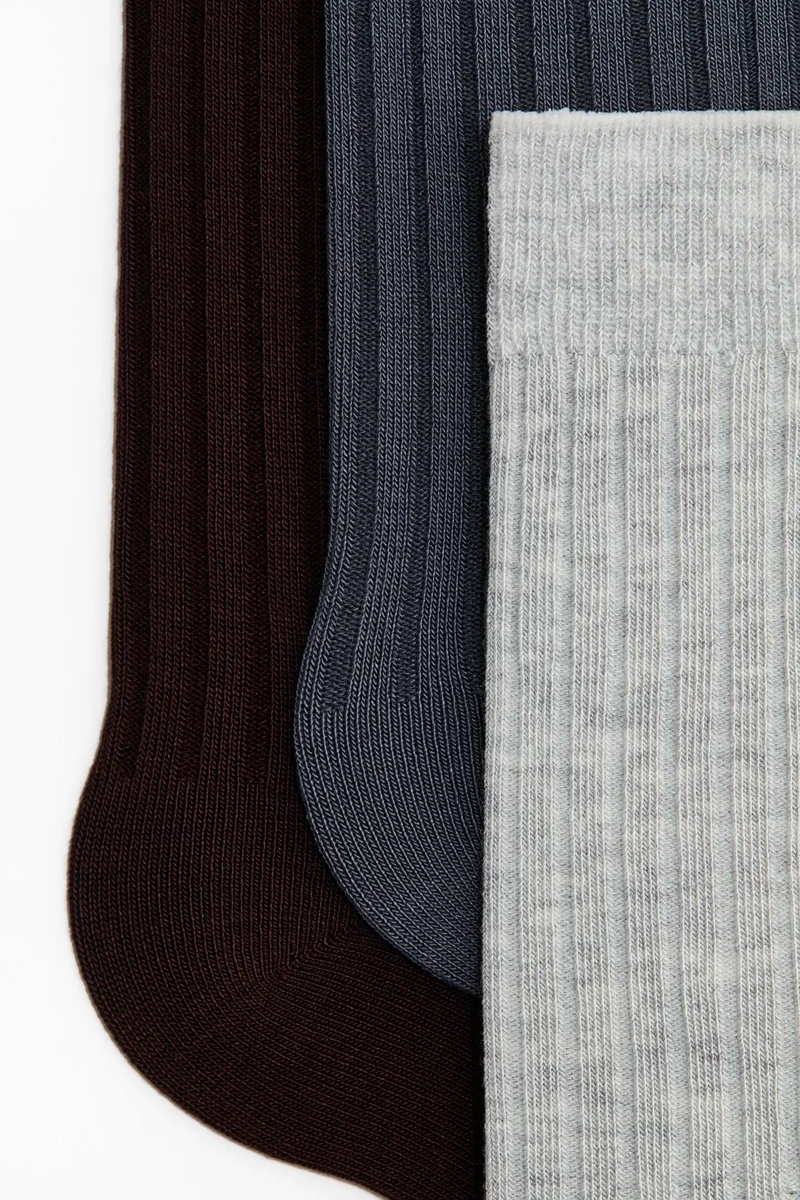 H&M  3-pack bamboo viscose-blend socks for Men | Best Price UAE