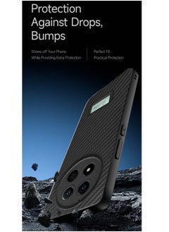 Wtech Honor X9c 5G 2024 / Honor Magic7 Lite 5G 2025 Liquid Silicone Carbon Fiber Texture Case Cover - Black  - Image 3