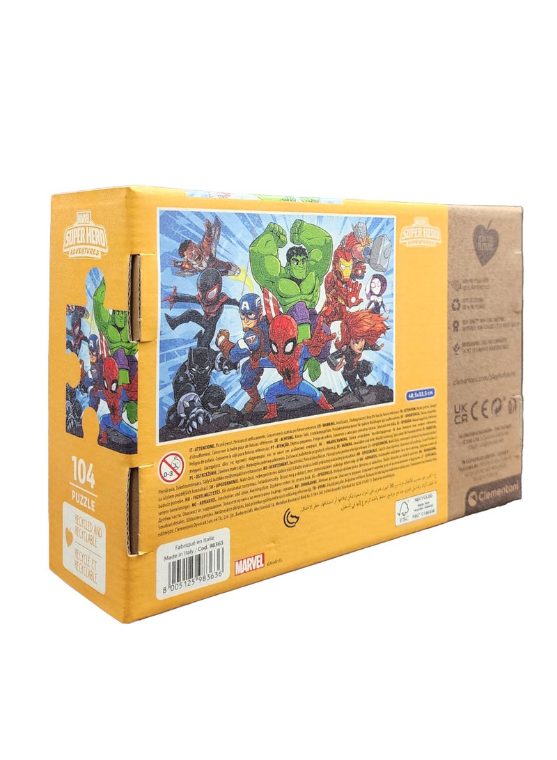 Marvel Super Hero Adventure - 104 Piece Puzzle - Image 2