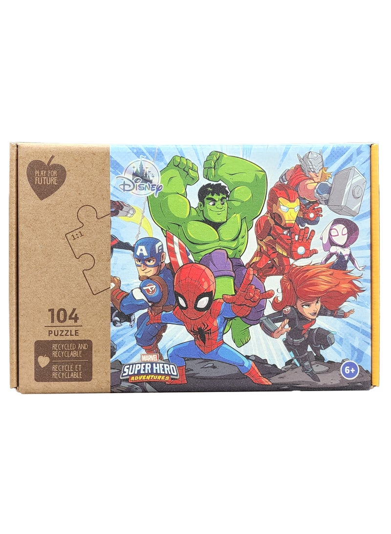 Marvel Super Hero Adventure - 104 Piece Puzzle - Image 3