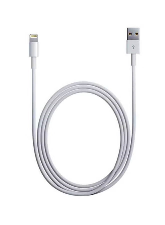 كابل شحن ومزامنة بيانات لايتنينج إلى USB-A، أبيض
