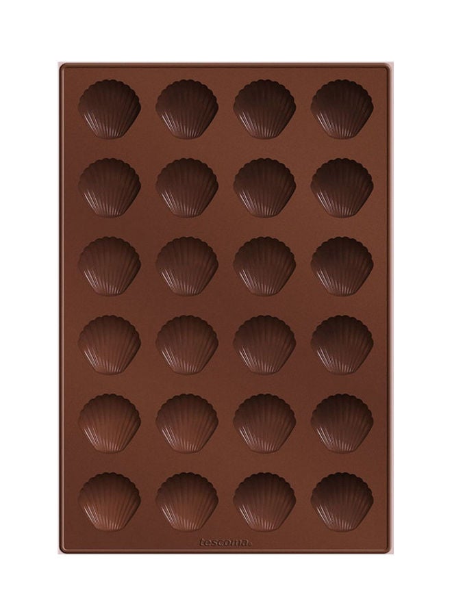 Loquat Silicon Pan For Seashell Delicia Brown 33x22x2cm - Image 1