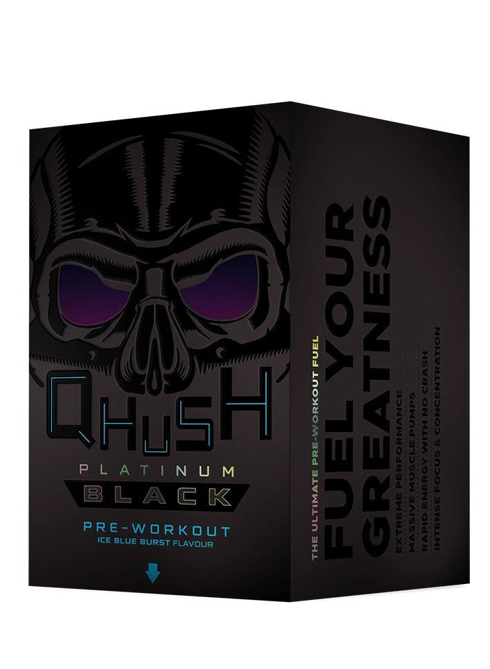 USN Qhush Platinum Black Ice Blue Burst 300g