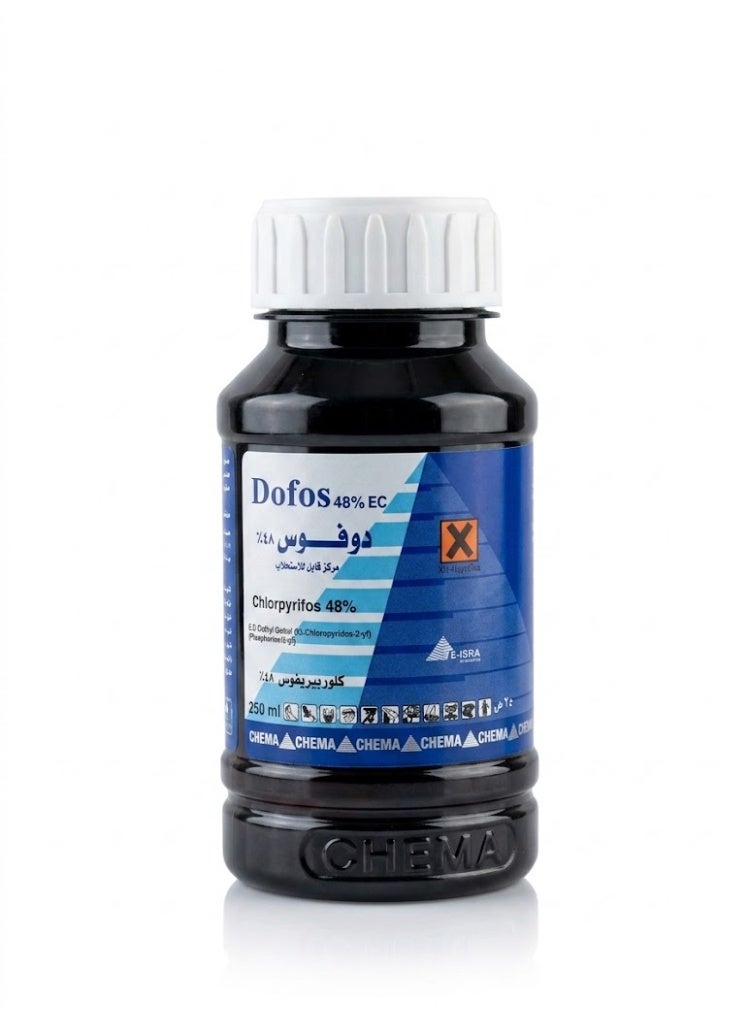 Dovos (Chlorpyrifos 48%) is used to control crawling insects 250 ml bottle.