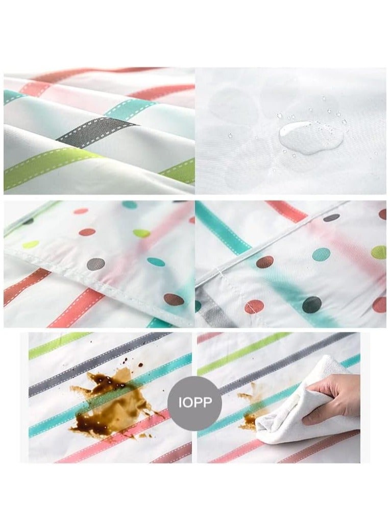 غطاء ميكروويف مقاوم للأتربة مع جيوب جانبية للتخزين – تصميم قماش مزخرف عملي لتنظيم المطبخ - Image 4