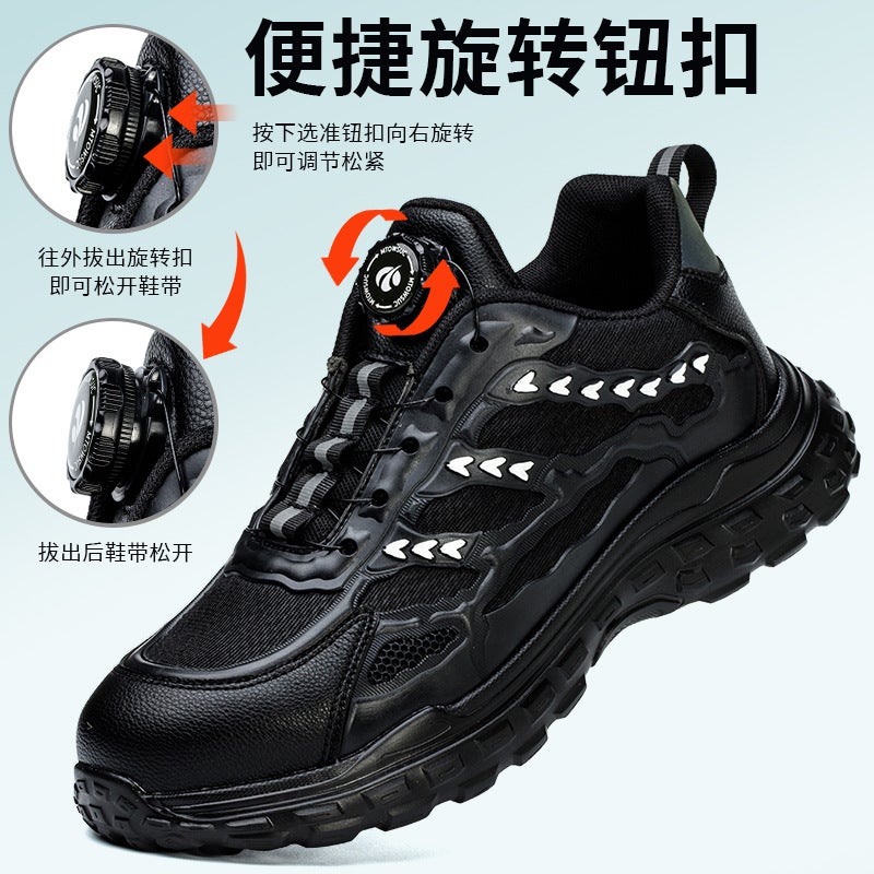 Lightweight Breathable Safety Shoes For Men And Women Anti-Smashing And Anti-Piercing Work Shoes Safety Shoes - Image 1