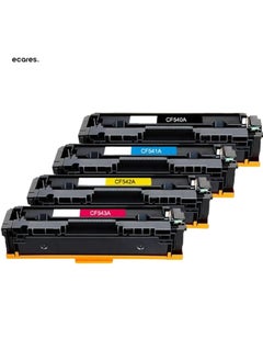 ECARES ECARES® 203A Compatible Toner Cartridge CF540A CF541A CF542A CF543A Use for Color Laserjet M254dw M254nw MFP M280 M280nw M281cdw M281fdn M281fdw Printer (Multicolor)  - Image 1