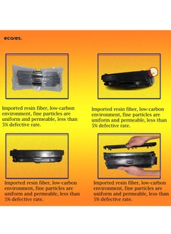 ECARES ECARES® 203A Compatible Toner Cartridge CF540A CF541A CF542A CF543A Use for Color Laserjet M254dw M254nw MFP M280 M280nw M281cdw M281fdn M281fdw Printer (Multicolor)  - Image 3