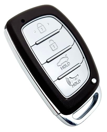 AYGUCEKE 4 Button Replacement Key Fob Cover Case fit for Hyundai Sonata Tucson Elantra Smart Key Fob Shell - Image 3