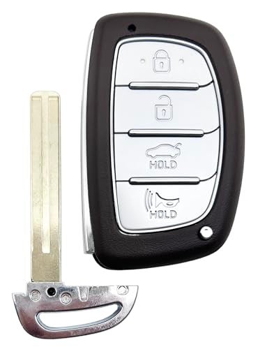AYGUCEKE 4 Button Replacement Key Fob Cover Case fit for Hyundai Sonata Tucson Elantra Smart Key Fob Shell - Image 5