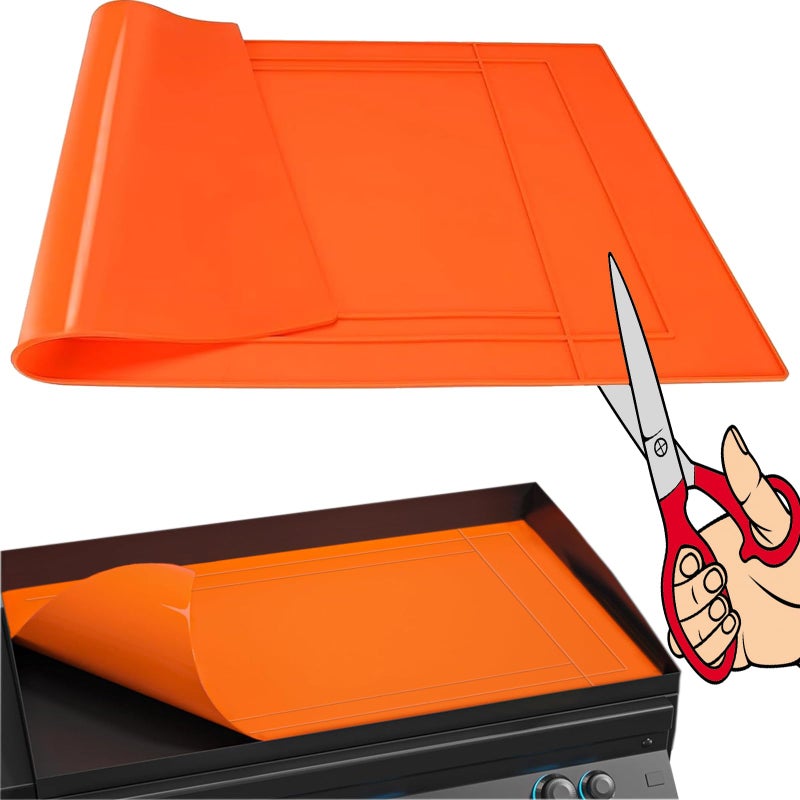 SEFONE Blackstone Silicone Griddle Cover 36 INCH Easy Cut to Fit 3630 28 22 Blackstone Silicone Mat All Season Flat Top Protective Grill Cover - Image 2
